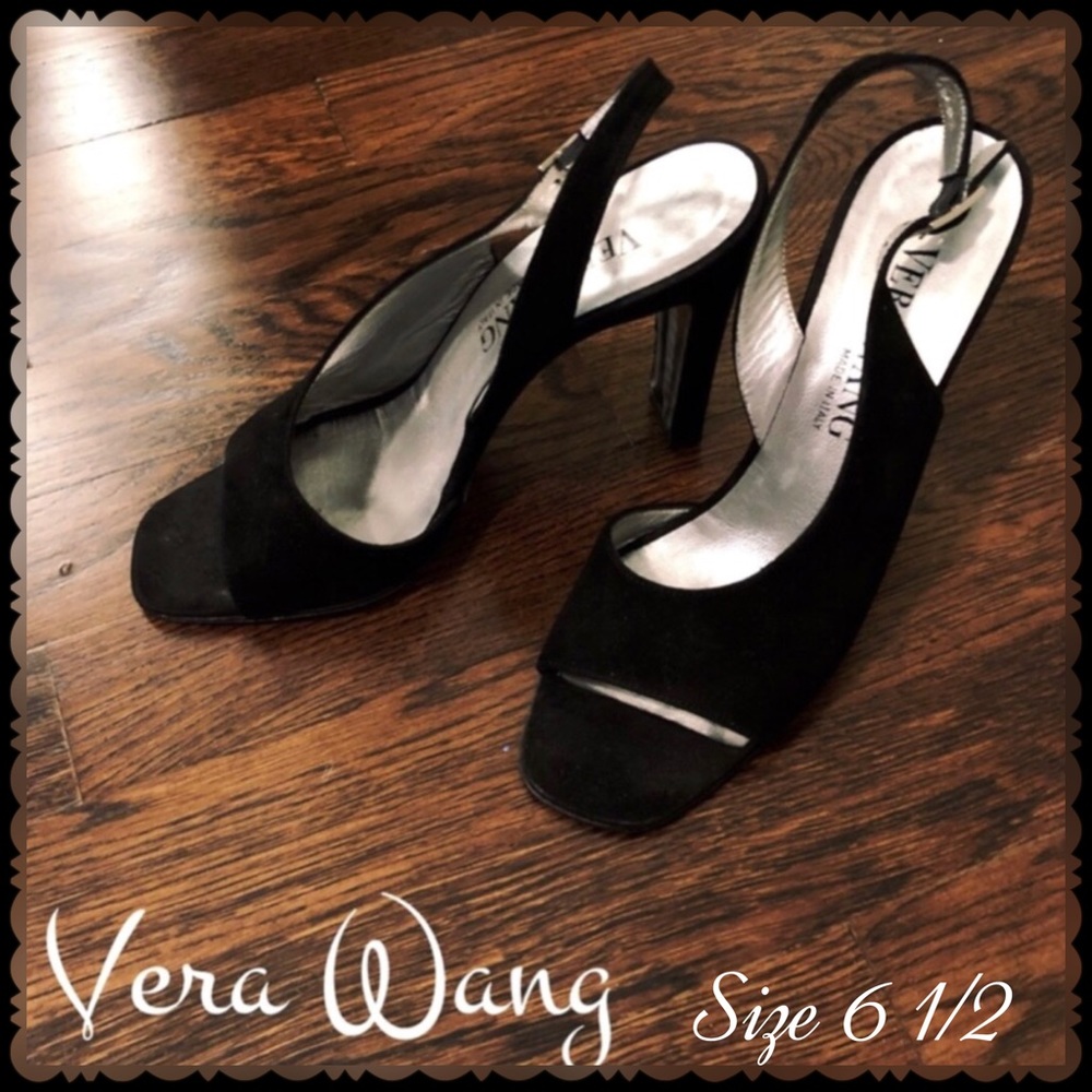 VERA WANG SUEDE SLINGBACK PUMPS Size 6.5